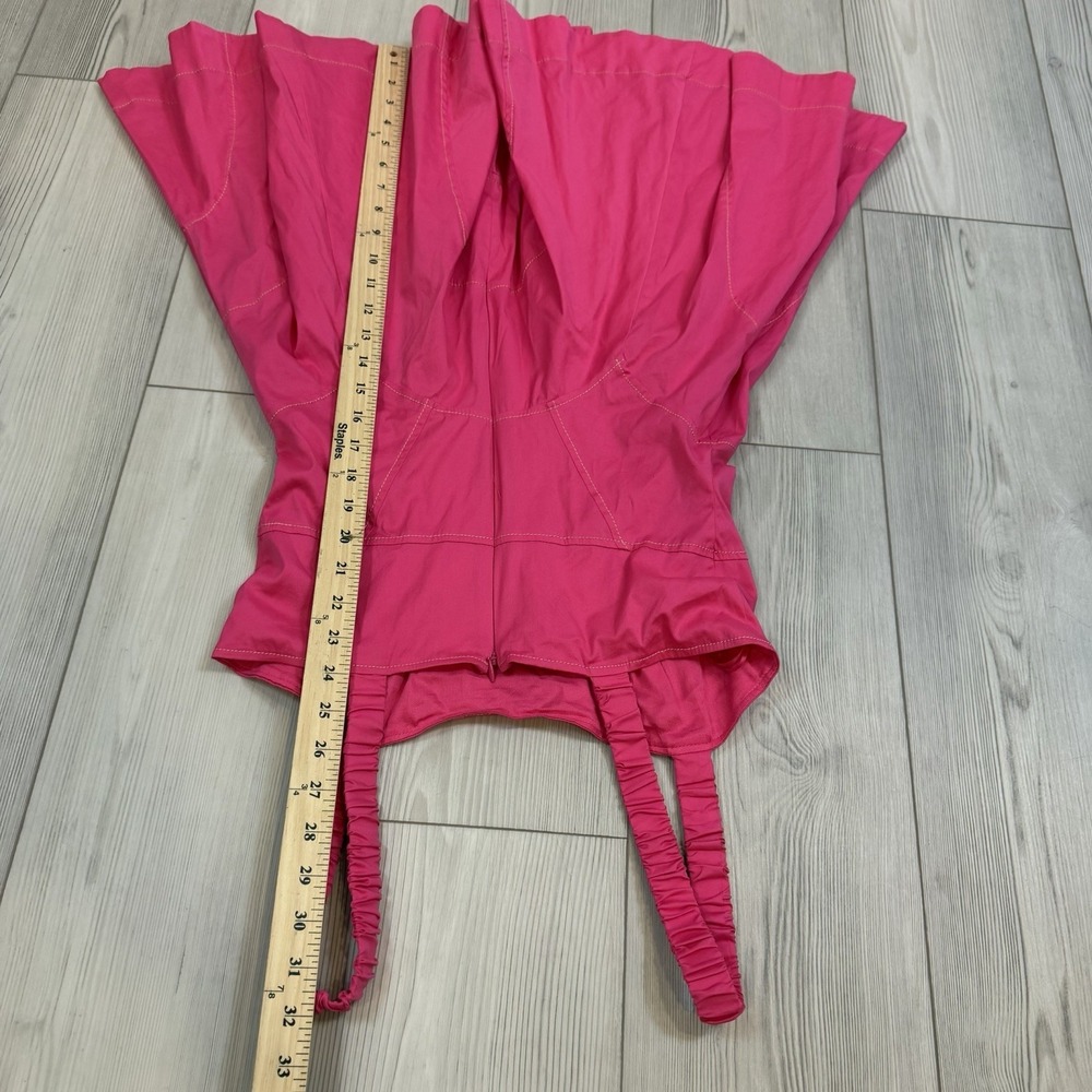 By Anthropologie Sleeveless Plunge Drop-Waist A-Line Mini Dress Pink Small $158 - Picture 12 of 15